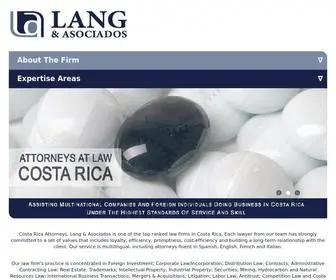 Langcr.com(Costa Rica Attorneys) Screenshot