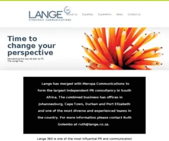 Lange.co.za(Lange 360) Screenshot