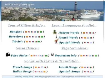 Langeasy.com(Cities and Languages) Screenshot