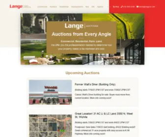 Langeauctions.net(Lange Real Estate) Screenshot