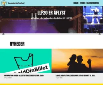 Langelandsfestival.dk(LLF20 AFLYST) Screenshot