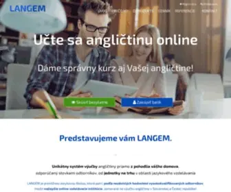 Langem.sk(Angličtina online) Screenshot