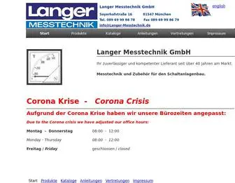 Langer-Messtechnik.de(Langer Messtechnik GmbH) Screenshot