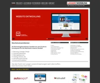 Langer-Werbung.de(LANGER WERBUNG Agentur für Industriewerbung) Screenshot