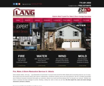 Langfireandwater.com(Atlanta Fire) Screenshot