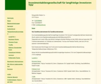 Langfrist.de(Investmentaktiengesellschaft für langfristige Investoren TGV) Screenshot