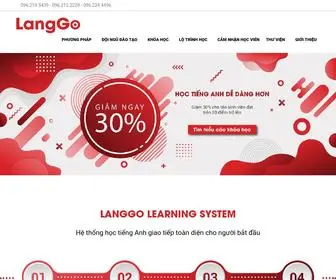 Langgo.edu.vn(Trung tâm tiếng Anh LangGo) Screenshot