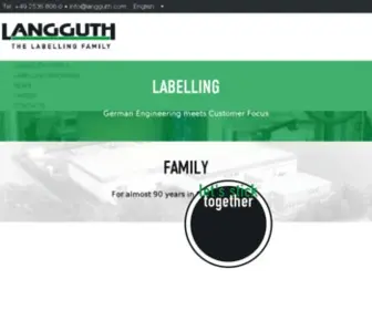 Langguth.com(THE LABELLING FAMILY) Screenshot