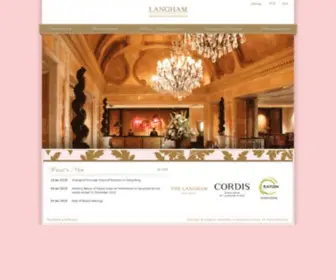 Langhamhospitality.com(Langham Hospitality Investment Limited) Screenshot