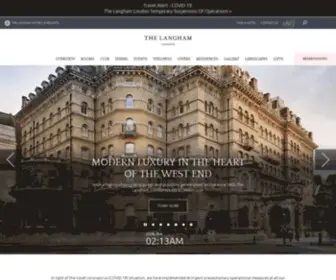 Langhamhotels.co.uk(Luxury 5) Screenshot