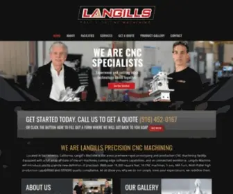 Langills.com(Precision CNC Machining) Screenshot