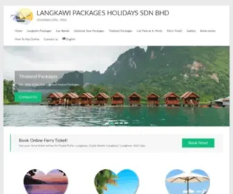 Langkawipackages.com(LANGKAWI PACKAGES HOLIDAYS SDN BHD) Screenshot