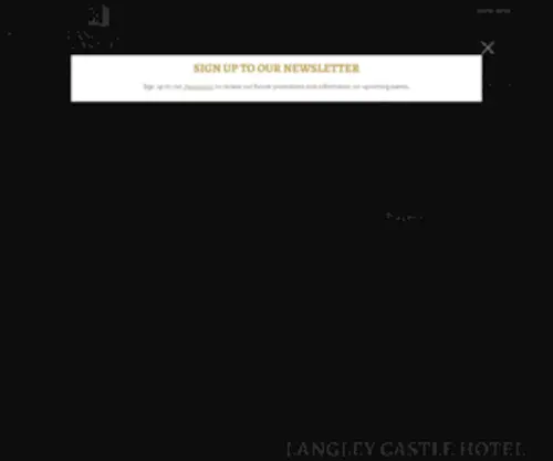 Langleycastle.com(LANGLEY CASTLE HOTEL) Screenshot