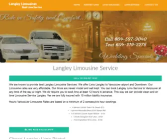 Langleylimo.ca(Langley Limo Service) Screenshot