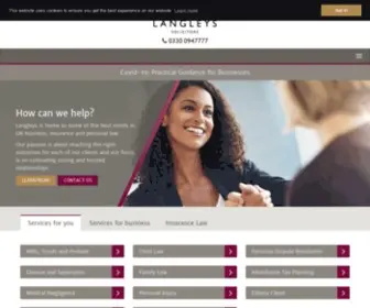 Langleys.com(We speak your language) Screenshot