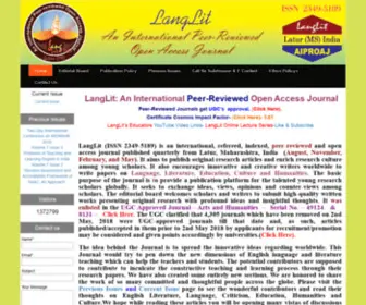 Langlit.org(An International Peer) Screenshot