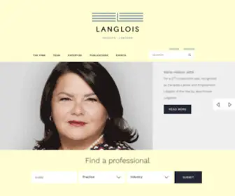 Langlois.ca(Litige, affaires, travail) Screenshot