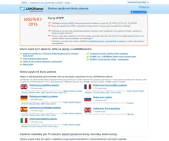 Langmaster.cz(Online jazyková škola zdarma) Screenshot