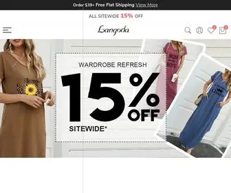 Langoda.com(Langoda Trendy Women Clothing) Screenshot