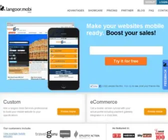 Langoor.mobi(Build a Custom Mobile Website Easily) Screenshot