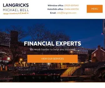 Langricks.com(Chartered Accountants Cheshire) Screenshot