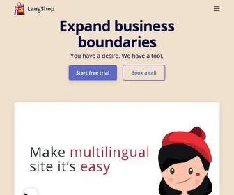 Langshop.app(The best website localization service) Screenshot