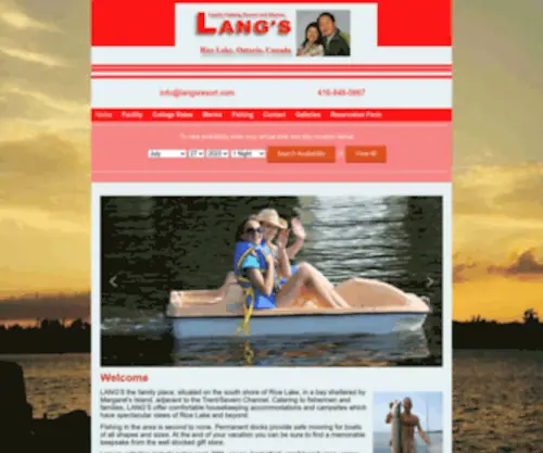 Langsresort.com(Langs Resort) Screenshot