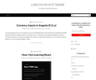 Langstonsoftware.com(Full Stack Web Development) Screenshot