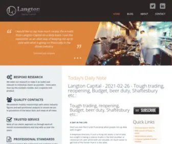 Langtoncapital.co.uk(Langton Capital) Screenshot