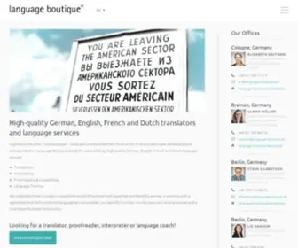 Language-Boutique.com(Translation) Screenshot