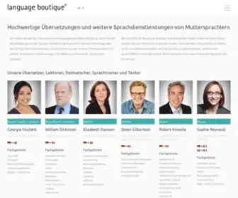 Language-Boutique.de(Englisch, Französisch & Niederländisch Übersetzer & Lektoren) Screenshot