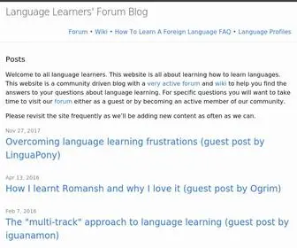 Language-Learners.org(Language Learners' Forum Blog) Screenshot