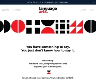 Languagearts.xyz(Language Arts // Content Consulting) Screenshot
