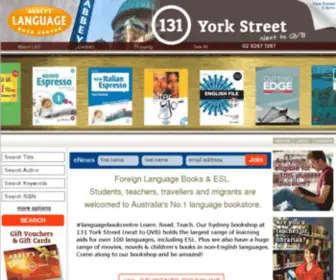 Languagebooks.com.au(Abbey's Bookshop Australia Online) Screenshot