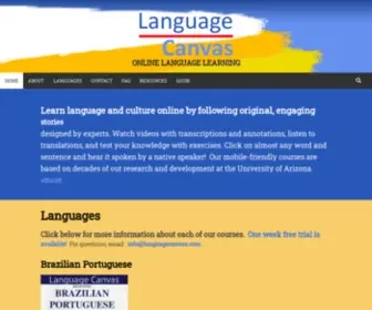 Languagecanvas.com(Language Canvas) Screenshot