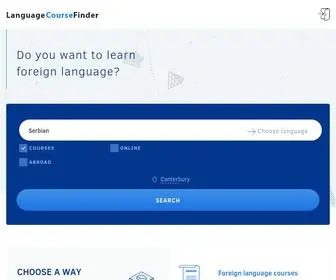 Languagecoursefinder.com(Language Course Finder) Screenshot