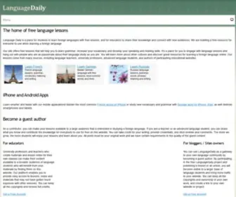 Languagedaily.com(Language Daily) Screenshot