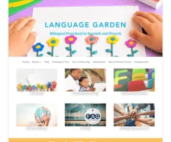 Languagegardenpreschool.com(Bilingual French and Spanish) Screenshot