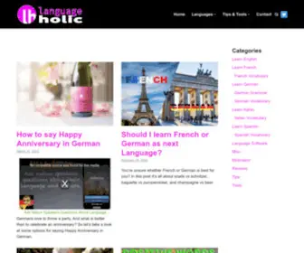 Languageholic.com(Your Language Learning Resource) Screenshot