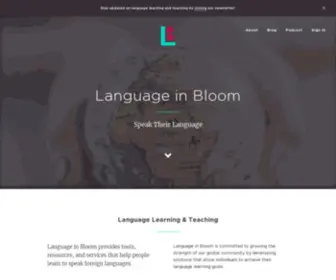 Languageinbloom.com(Language in Bloom) Screenshot