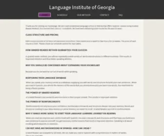 Languageinga.com(Spanish classes in Atlanta) Screenshot