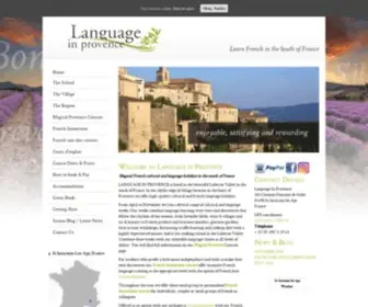 Languageinprovence.com(French Language School) Screenshot