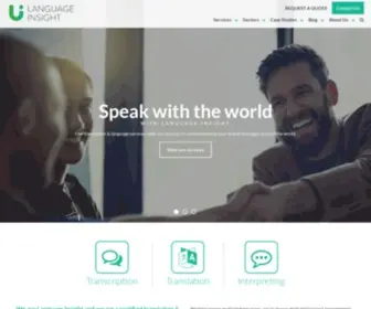 Languageinsight.com(Professional Language Services) Screenshot