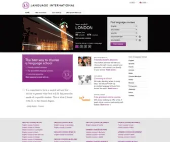 Languageinternational.com(Language Courses & Study Abroad Programs) Screenshot