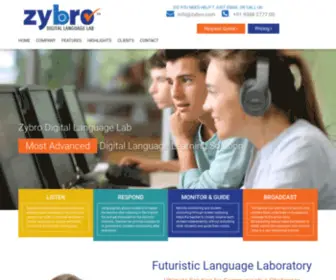 Languagelabsoftware.com(Zybro Digital Language Lab Software) Screenshot
