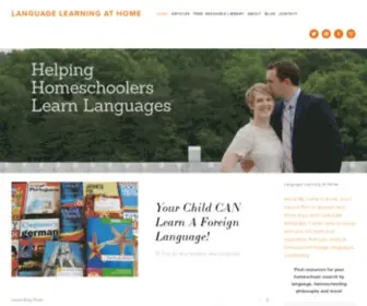 Languagelearningathome.com(Language Learning At Home) Screenshot