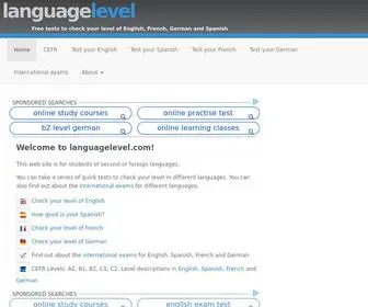 Languagelevel.com(Language Level) Screenshot