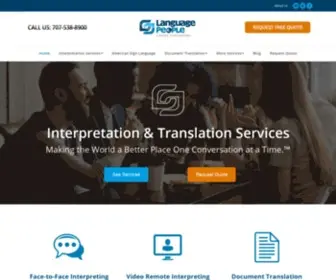 Languagepeople.com(Interpretation & Translation Services) Screenshot