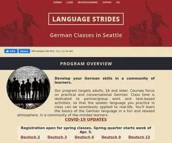 Languagestrides.com(Language Strides) Screenshot