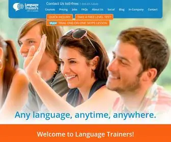 Languagetrainers.com(Language Classes In) Screenshot